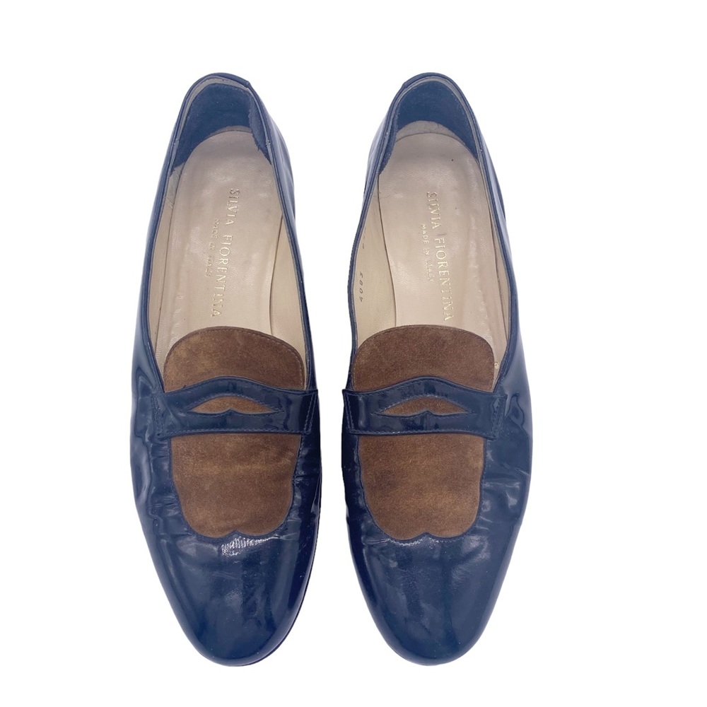 Silvia Florentina Brown and black loafer Heels 8.5 - Picture 4 of 6